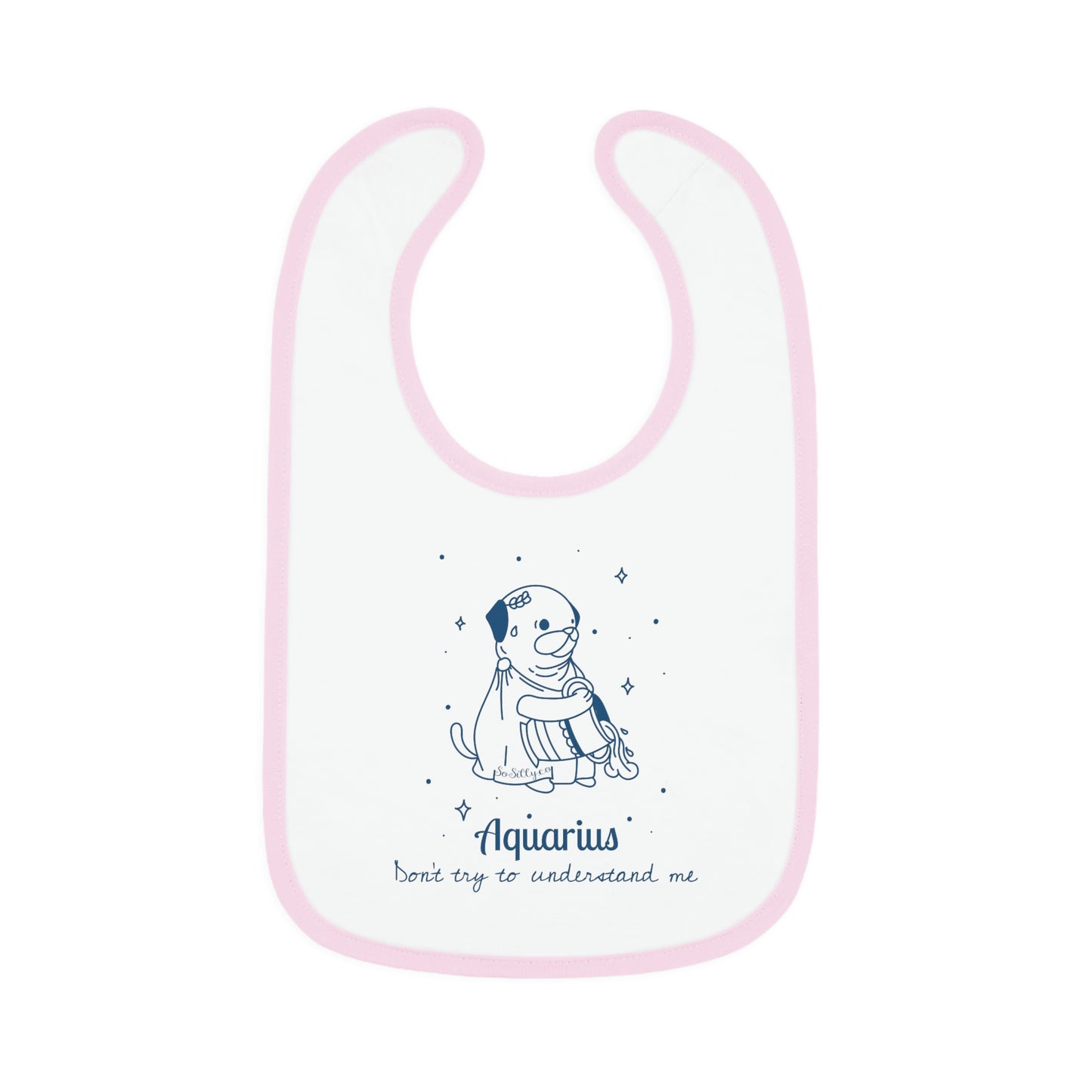 So Silly Astrology Dog | Baby Bib - Aquarius