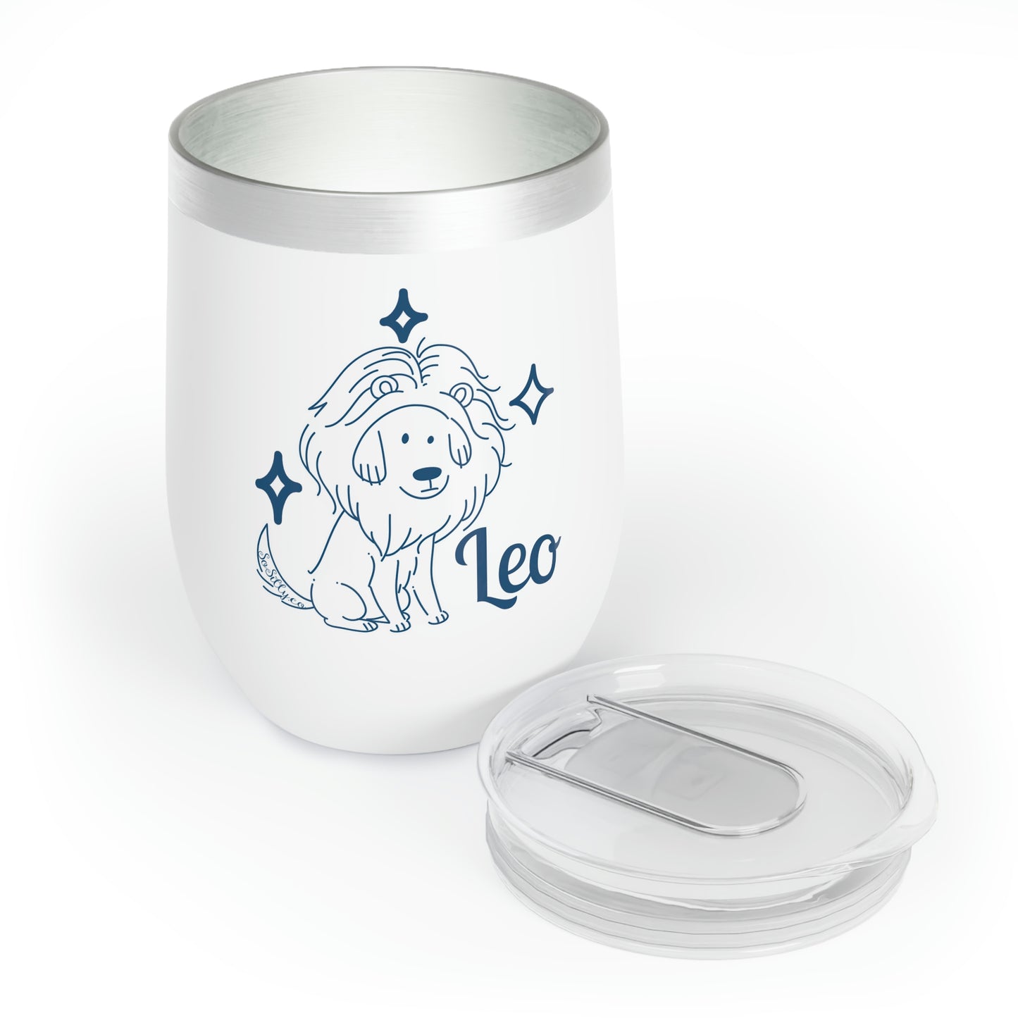 So Silly Astrology Dog | Chill Wine Tumbler - Leo