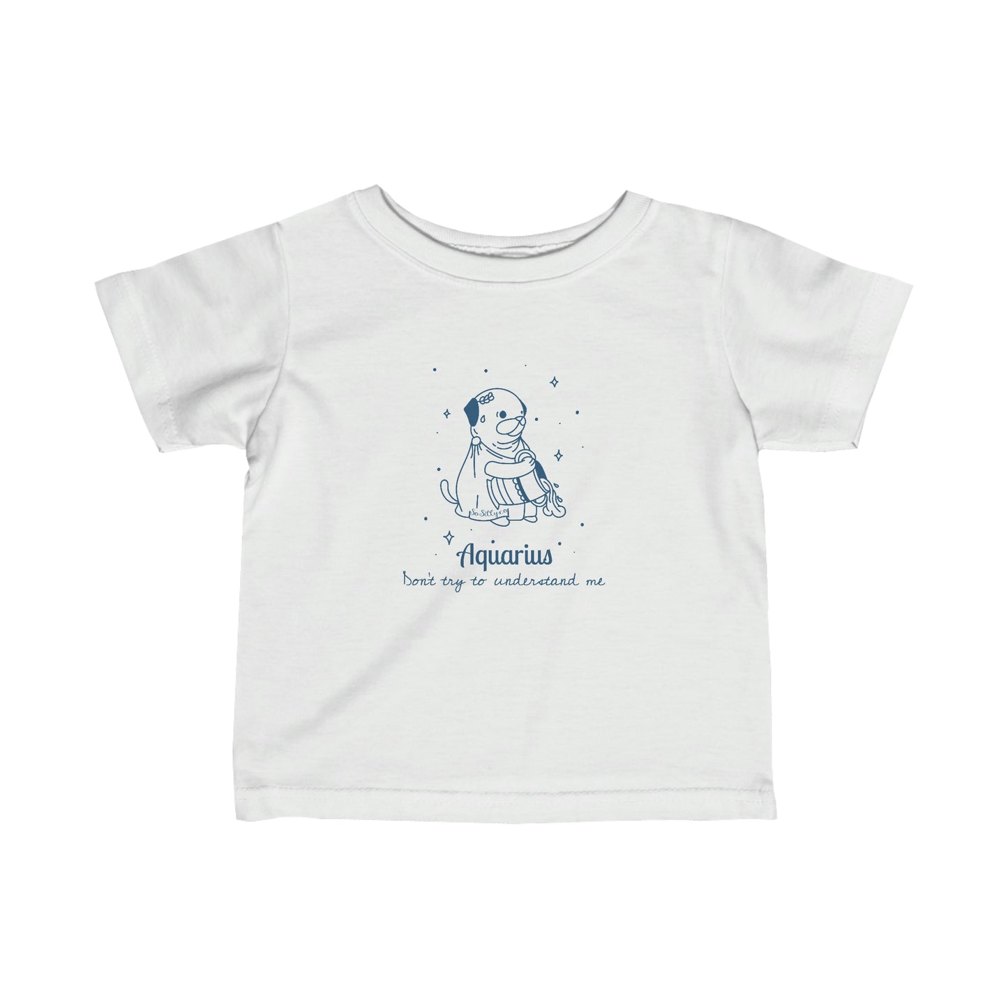 So Silly Astrology Dog | Baby Tee - Aquarius