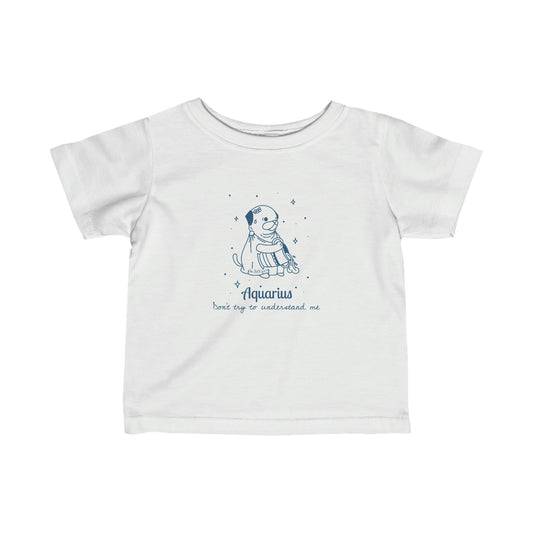 So Silly Astrology Dog | Baby Tee - Aquarius