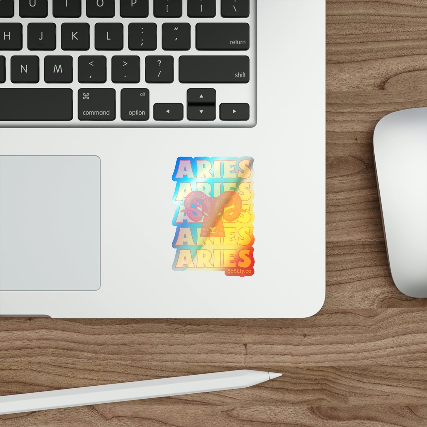 Intense Aries | Holographic Die-cut Sticker