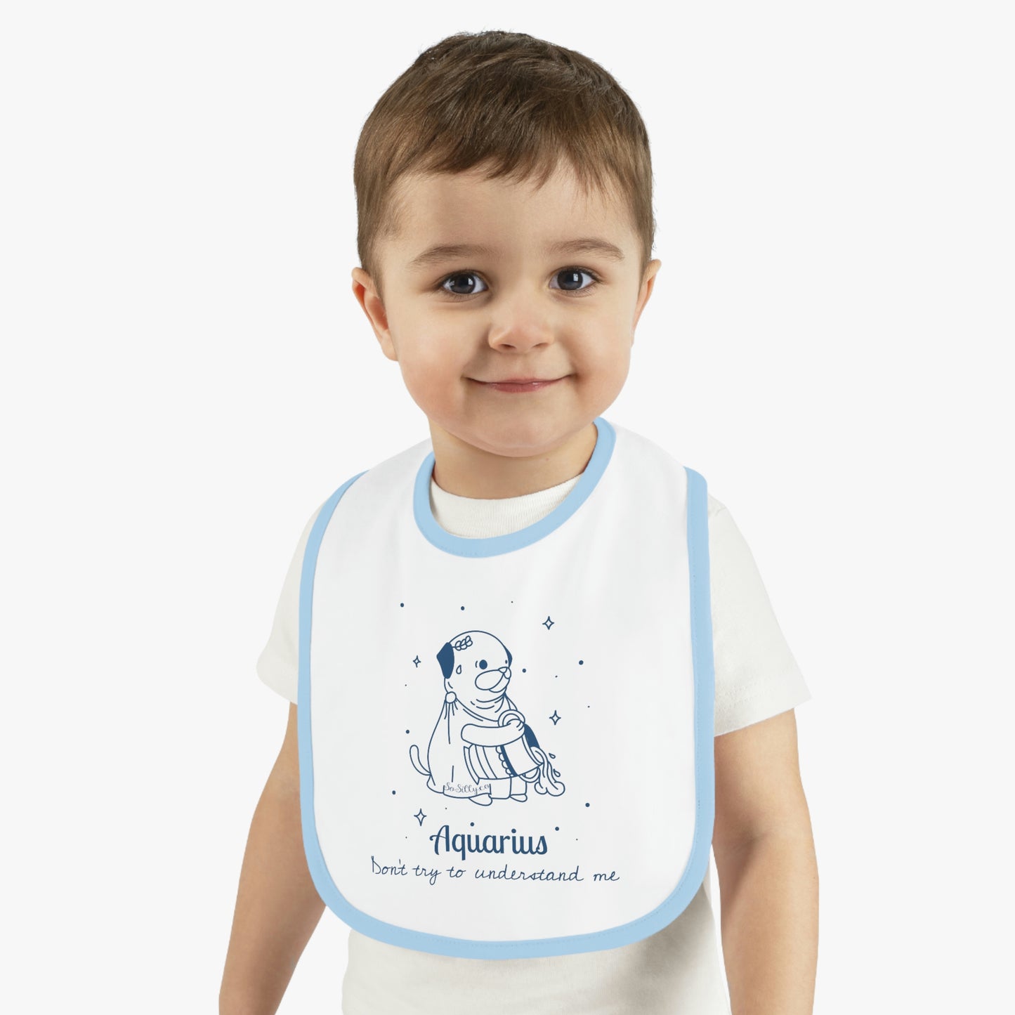 So Silly Astrology Dog | Baby Bib - Aquarius