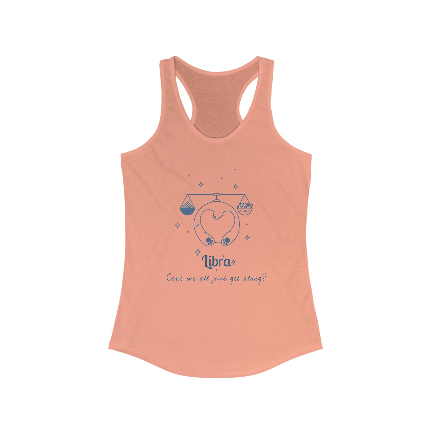 So Silly Astrology Dog | Women's Racerback Tank - Libra