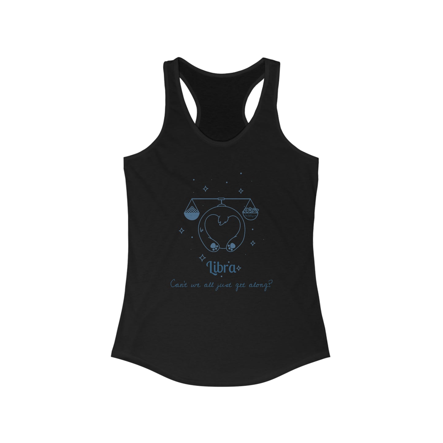So Silly Astrology Dog | Women's Racerback Tank - Libra