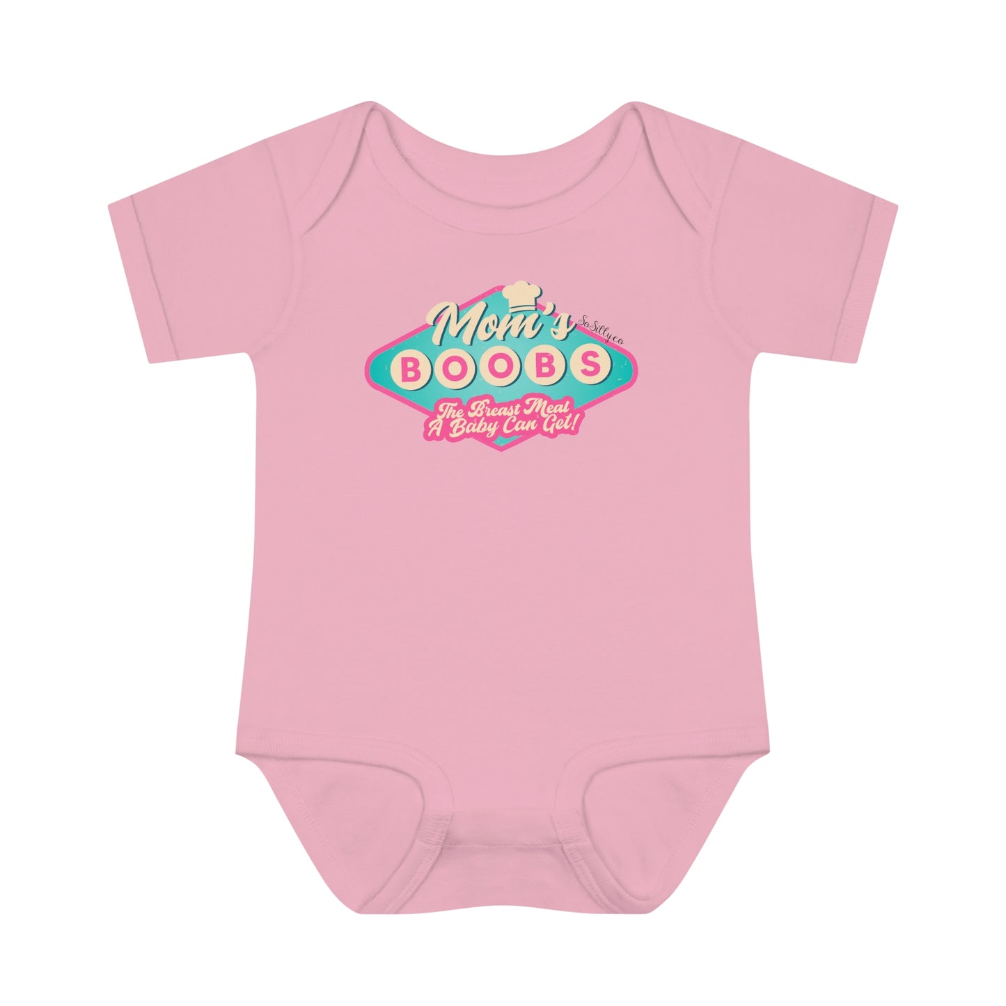Mom's Boobs - The Breast Meal a Baby Can Get Onesie