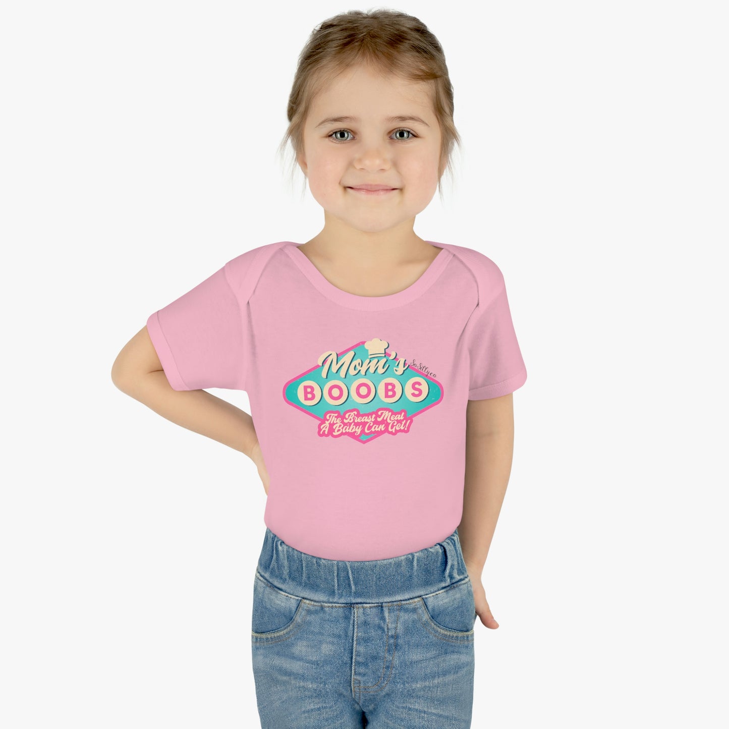 Mom's Boobs - The Breast Meal a Baby Can Get Onesie