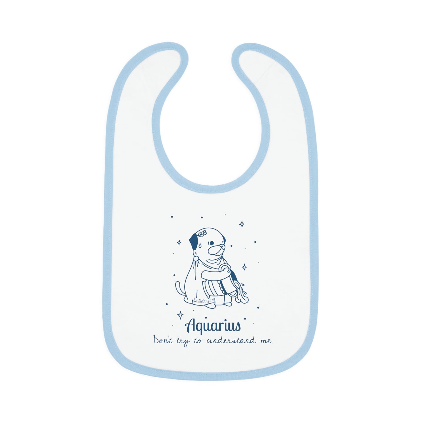 So Silly Astrology Dog | Baby Bib - Aquarius