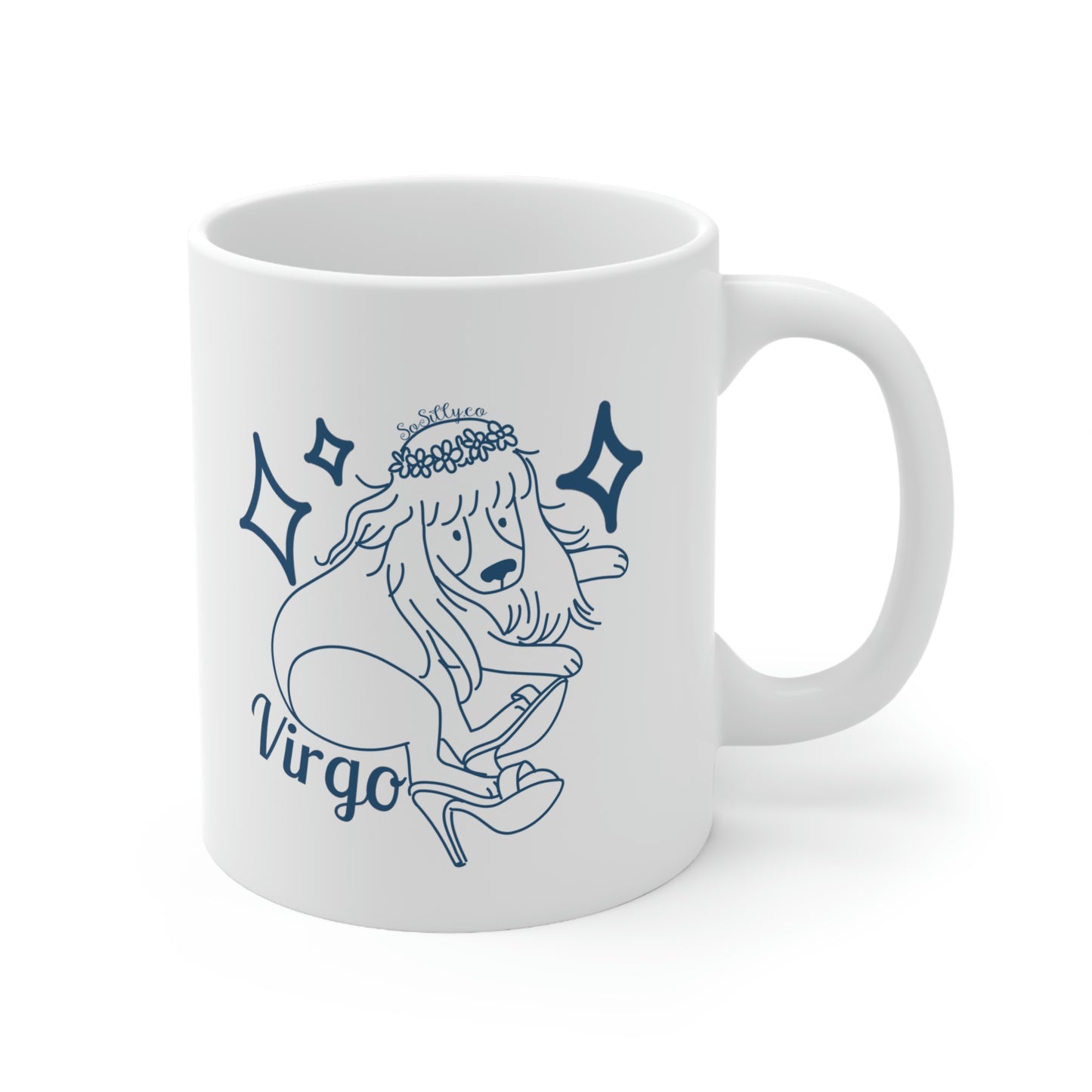 So Silly Astrology Dog | 11oz Ceramic Mug - Virgo