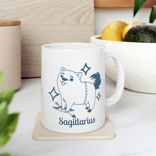 So Silly Astrology Dog | 11oz Ceramic Mug - Sagittarius