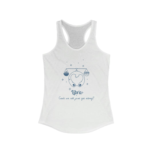 So Silly Astrology Dog | Women's Racerback Tank - Libra