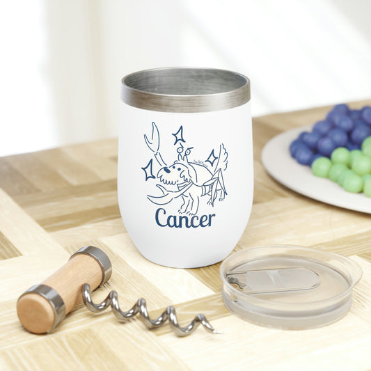 So Silly Astrology Dog | Chill Wine Tumbler - Cancer