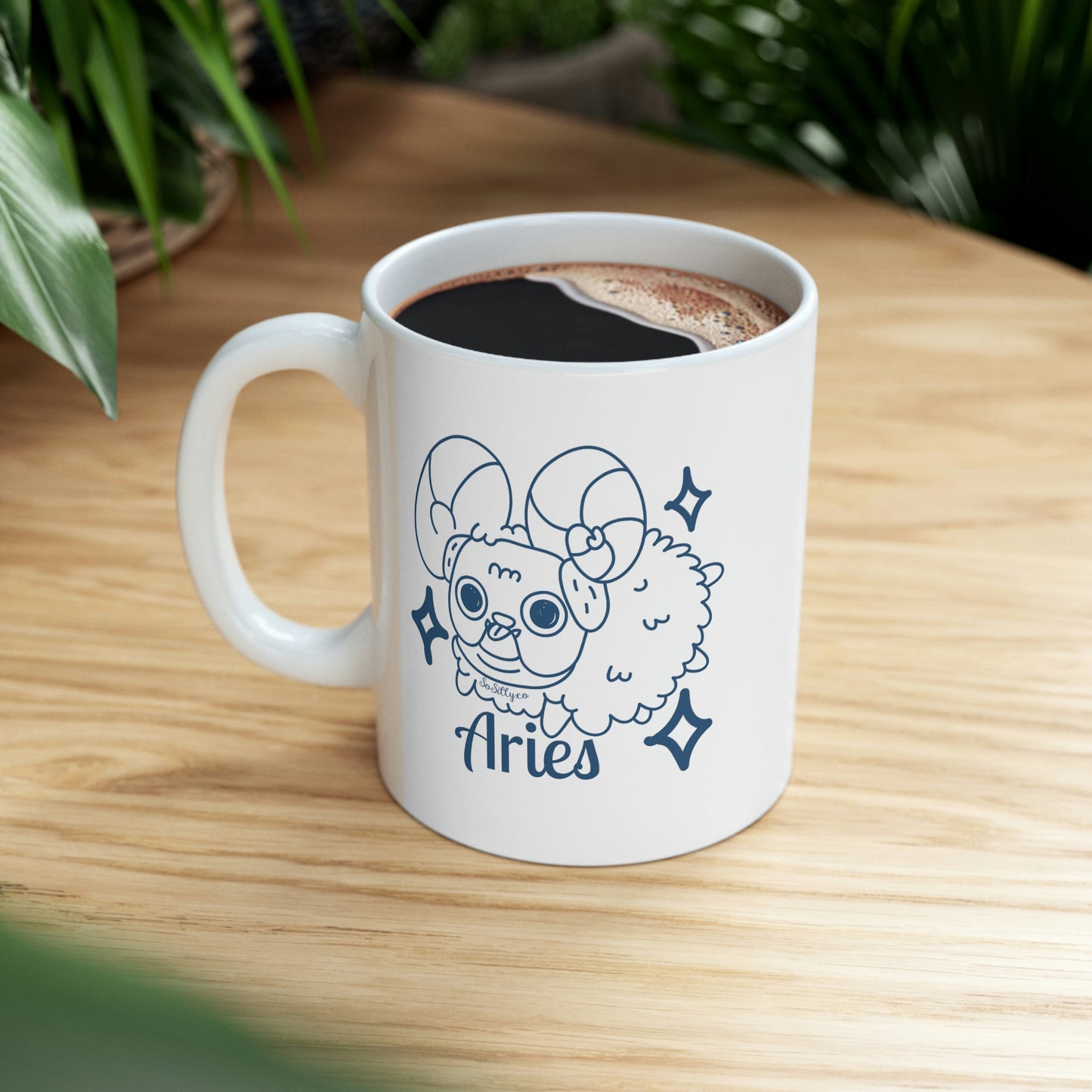 So Silly Astrology Dog | 11oz Ceramic Mug - Aries