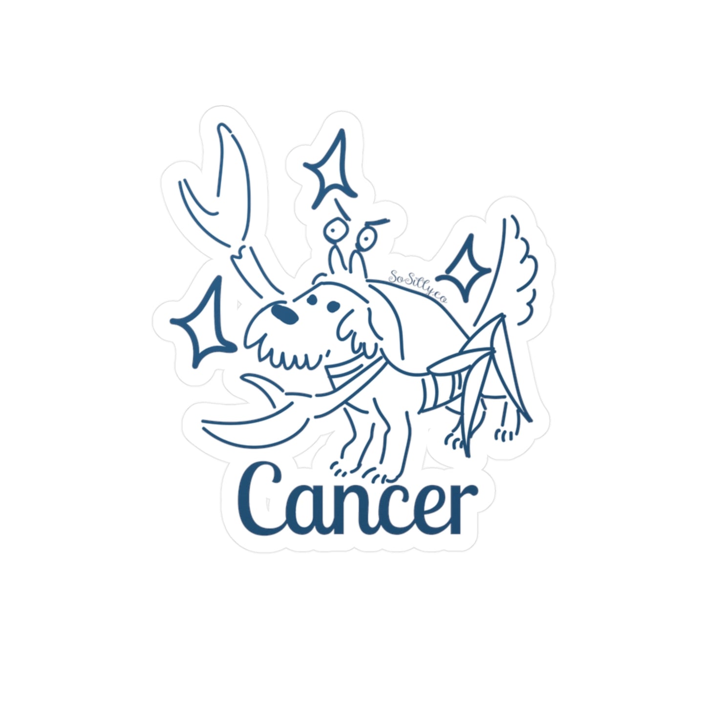 So Silly Astrology Dog | Vinyl Decal - Cancer