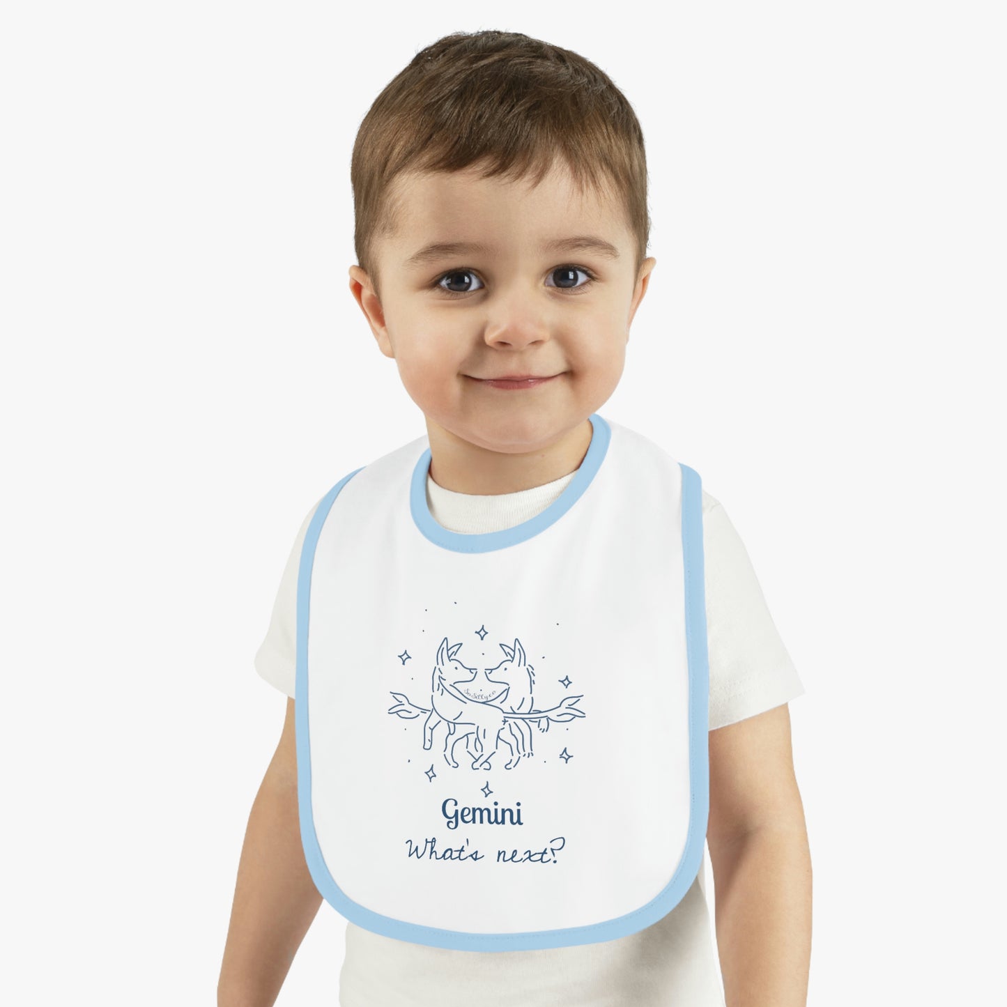 So Silly Astrology Dog | Baby Bib - Gemini
