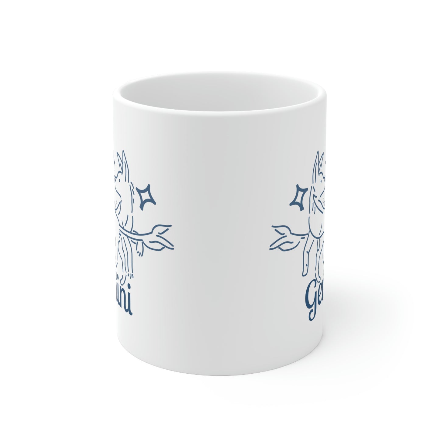 So Silly Astrology Dog | 11oz Ceramic Mug - Gemini
