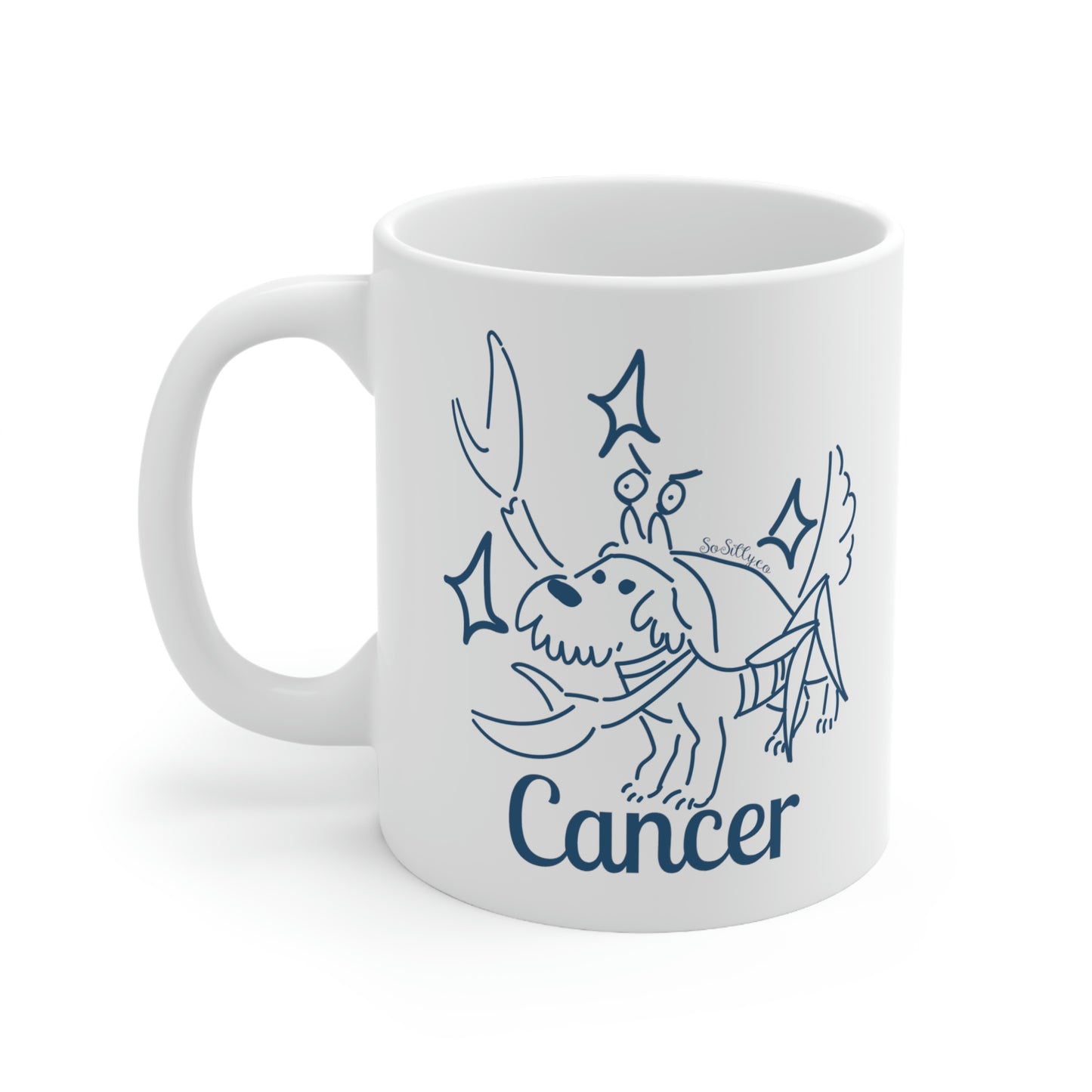 So Silly Astrology Dog | 11oz Ceramic Mug - Cancer