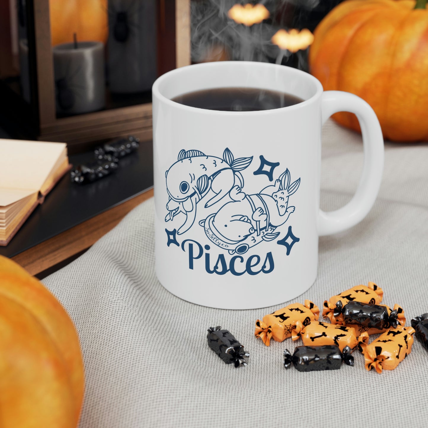 So Silly Astrology Dog | 11oz Ceramic Mug - Pisces