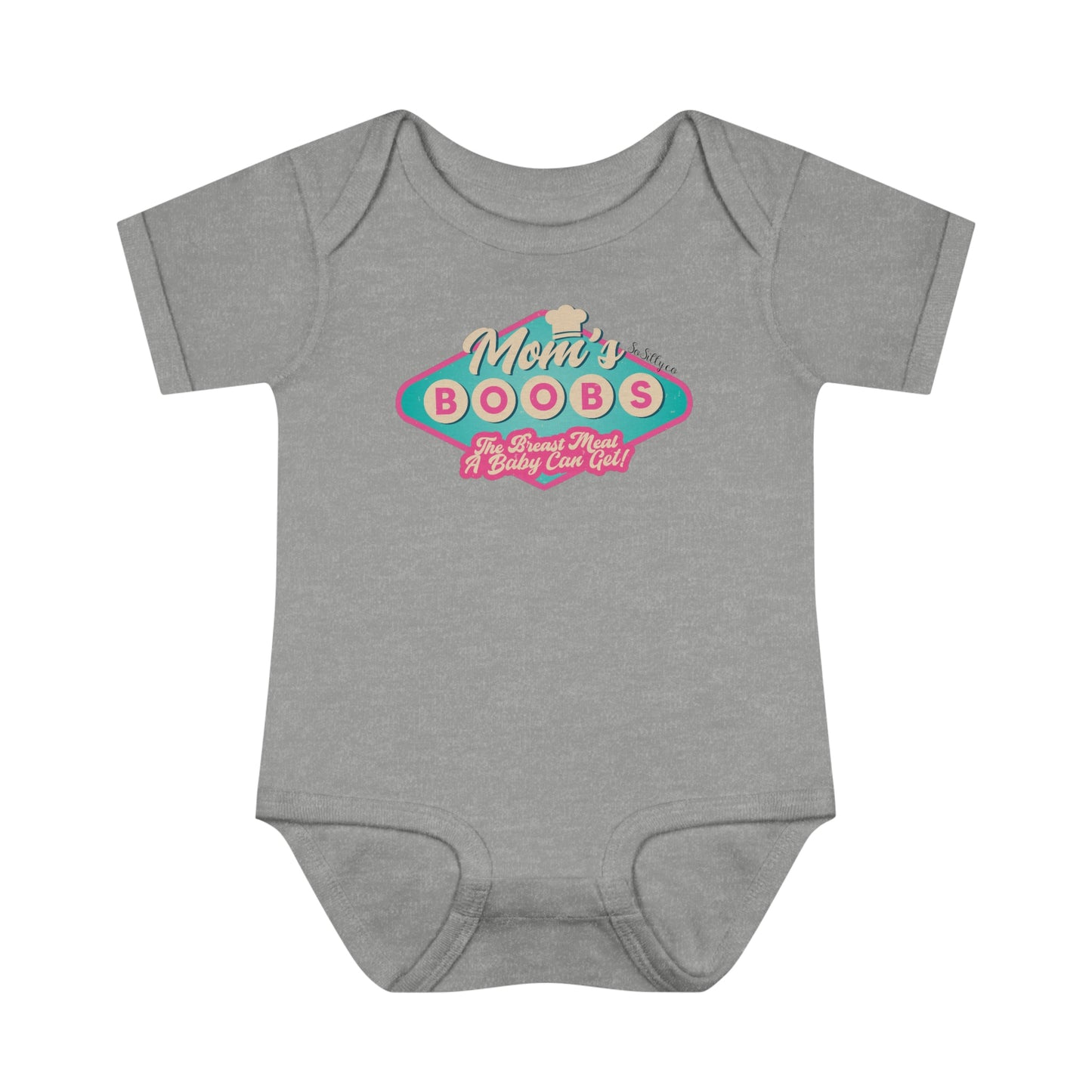 Mom's Boobs - The Breast Meal a Baby Can Get Onesie