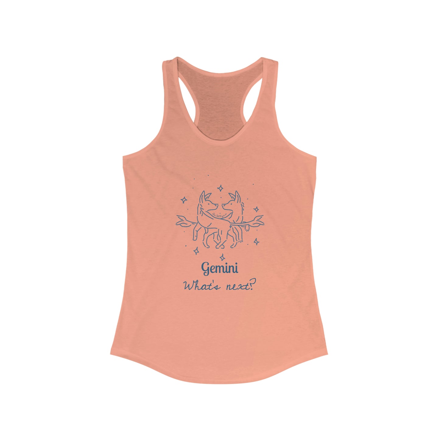 So Silly Astrology Dog | Women's Racerback Tank - Gemini