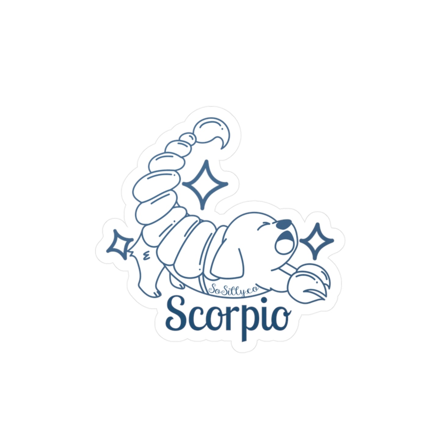 So Silly Astrology Dog | Vinyl Decal - Scorpio