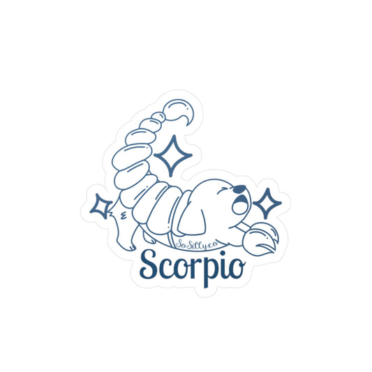 So Silly Astrology Dog | Vinyl Decal - Scorpio