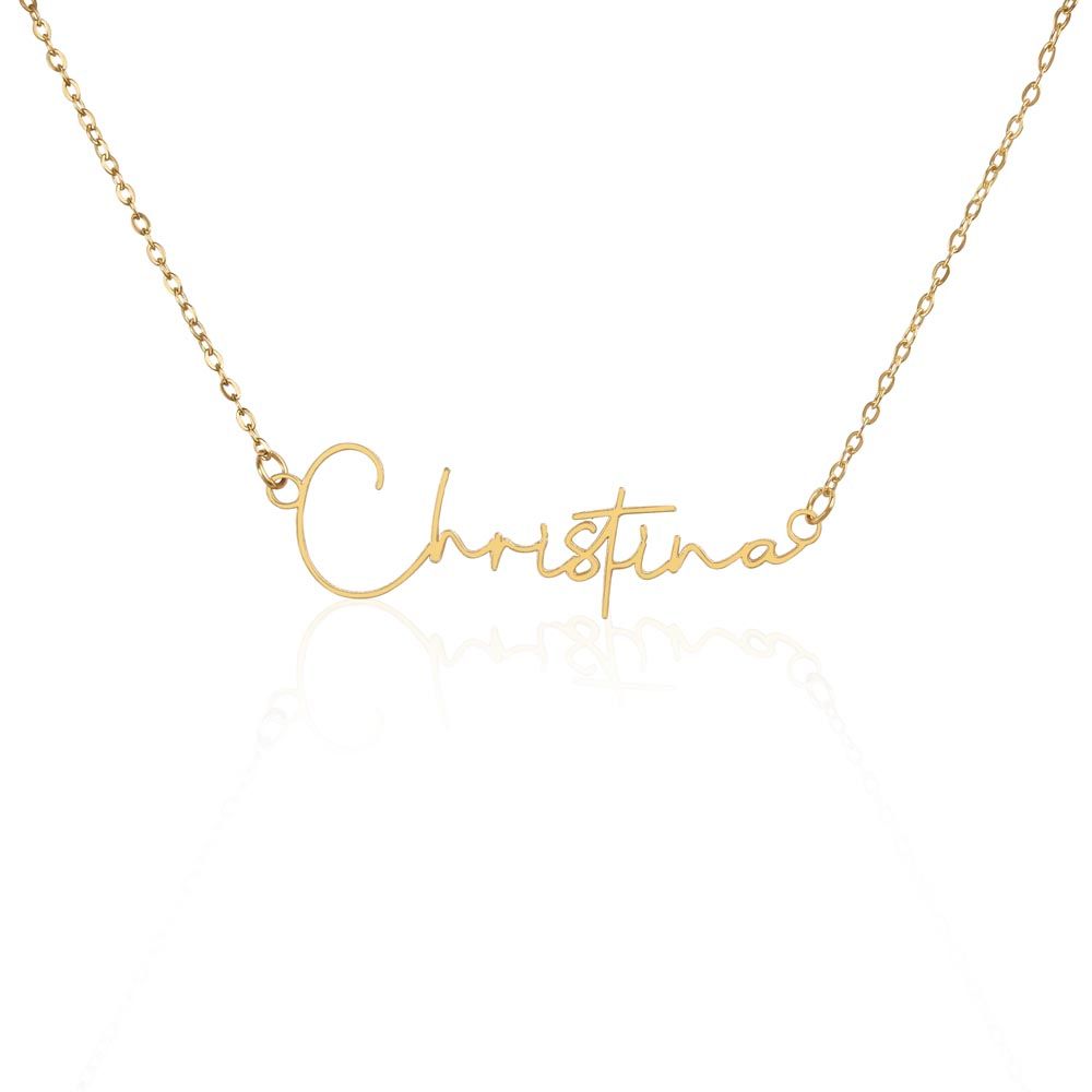 Custom Signature Name Necklace