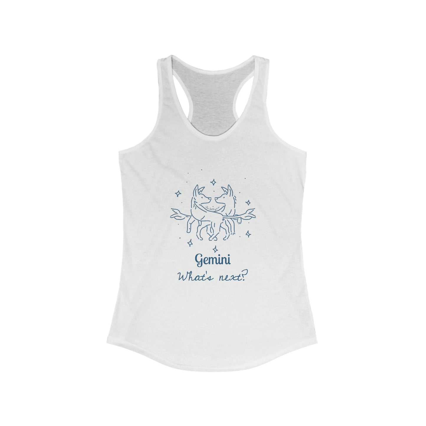 So Silly Astrology Dog | Women's Racerback Tank - Gemini