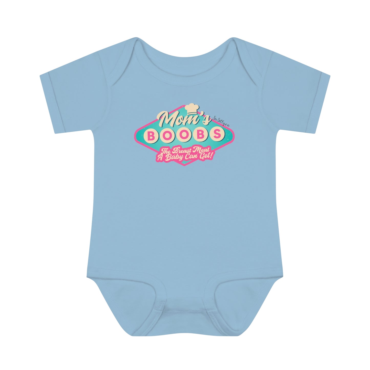 Mom's Boobs - The Breast Meal a Baby Can Get Onesie