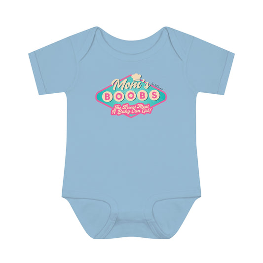 Mom's Boobs - The Breast Meal a Baby Can Get Onesie