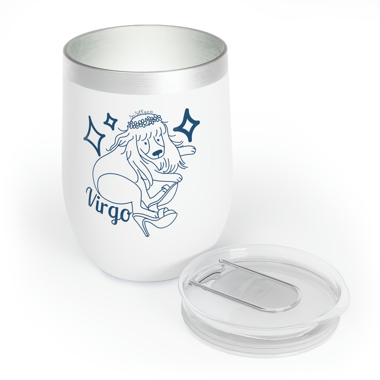 So Silly Astrology Dog | Chill Wine Tumbler - Virgo