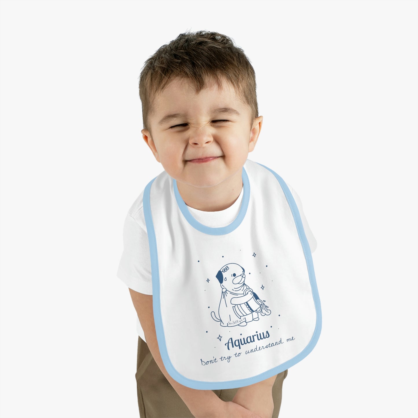 So Silly Astrology Dog | Baby Bib - Aquarius