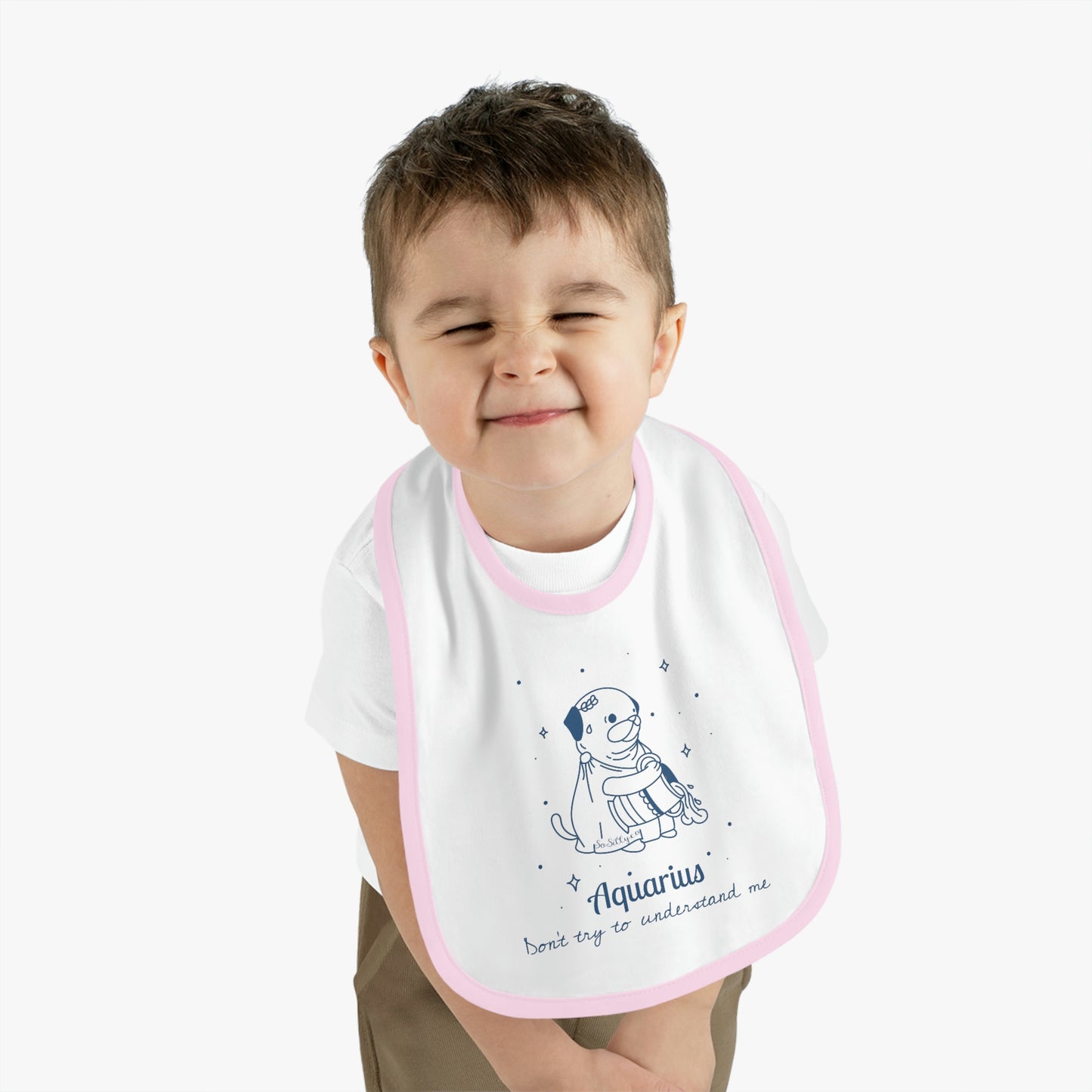 So Silly Astrology Dog | Baby Bib - Aquarius