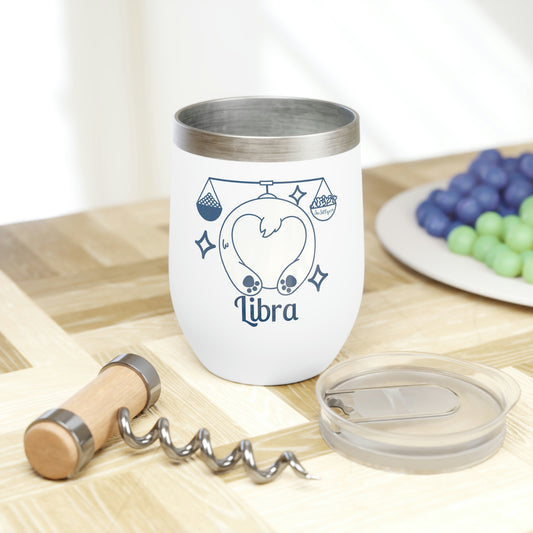 So Silly Astrology Dog | Chill Wine Tumbler - Libra