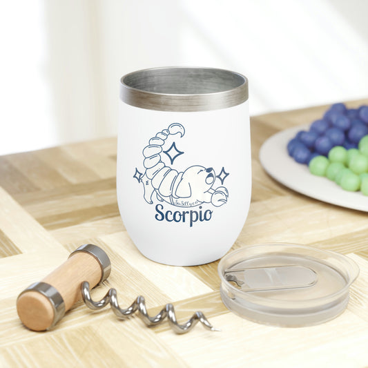 So Silly Astrology Dog | Chill Wine Tumbler - Scorpio