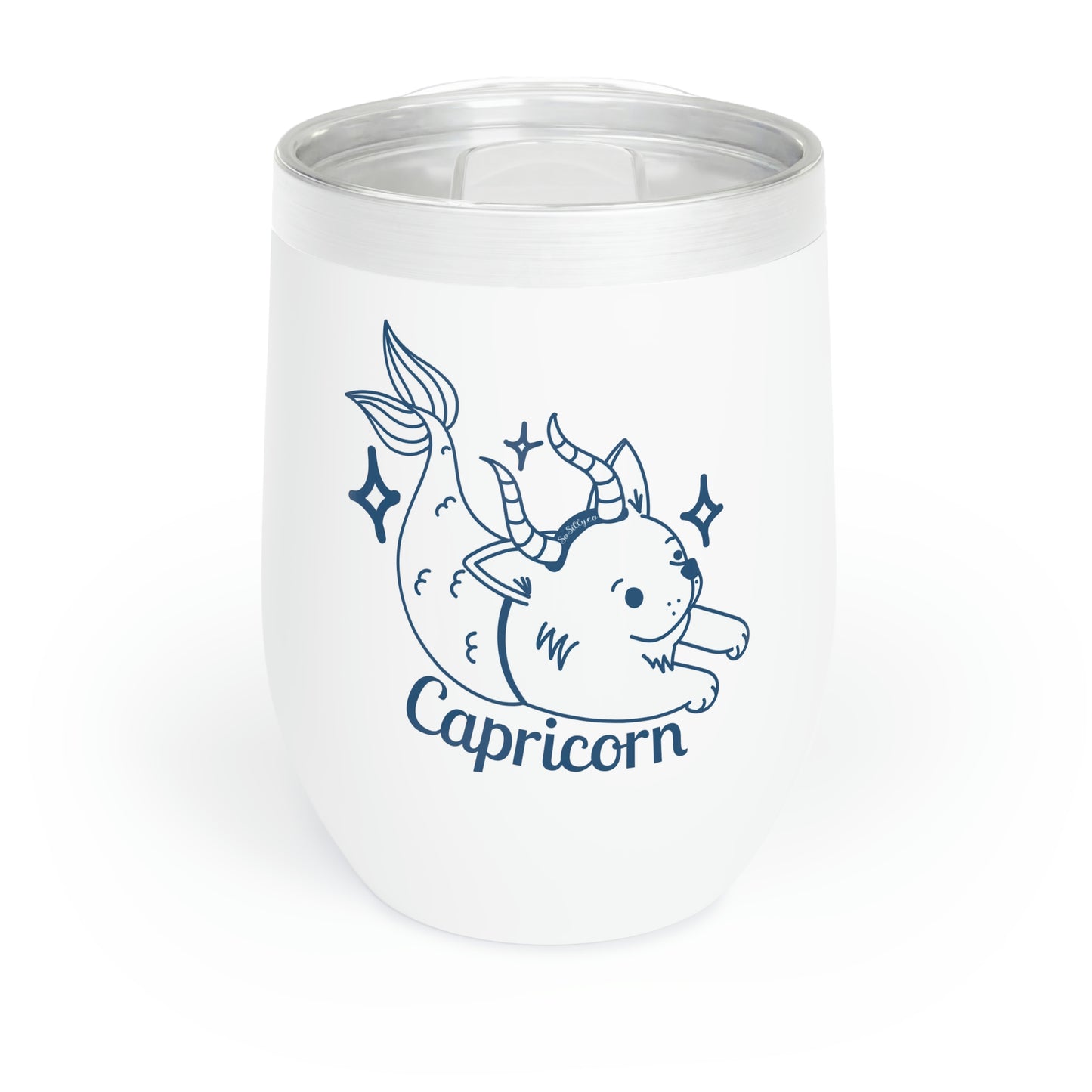 So Silly Astrology Dog | Chill Wine Tumbler - Capricorn