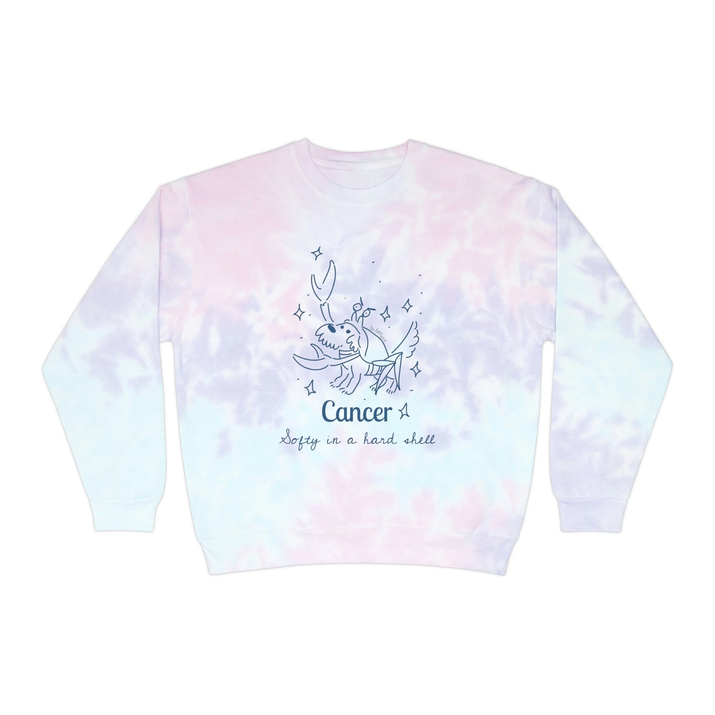 So Silly Astrology Dog | Unisex Tie-Dye Sweatshirt - Cancer