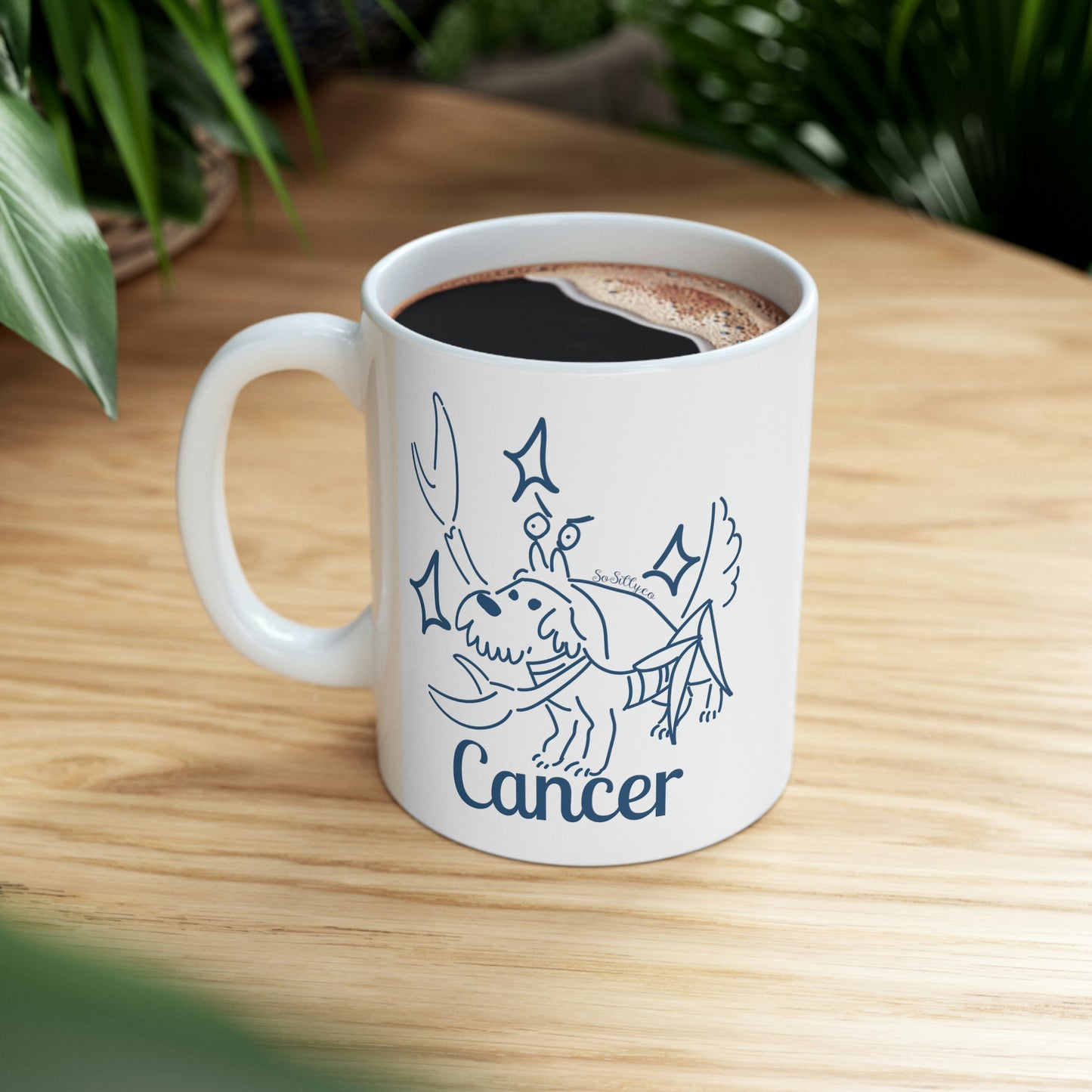 So Silly Astrology Dog | 11oz Ceramic Mug - Cancer