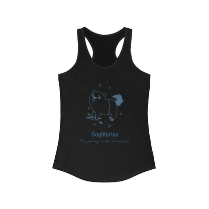 So Silly Astrology Dog | Women's Racerback Tank - Sagittarius