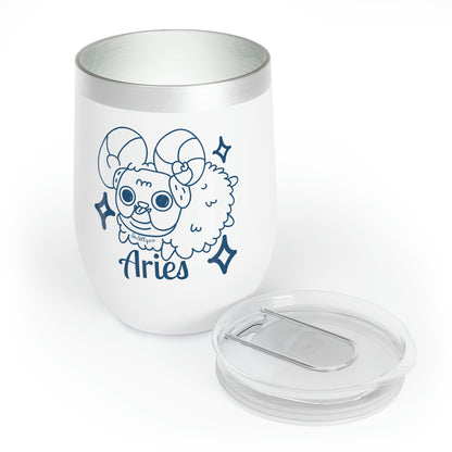 So Silly Astrology Dog | Chill Wine Tumbler - Aries