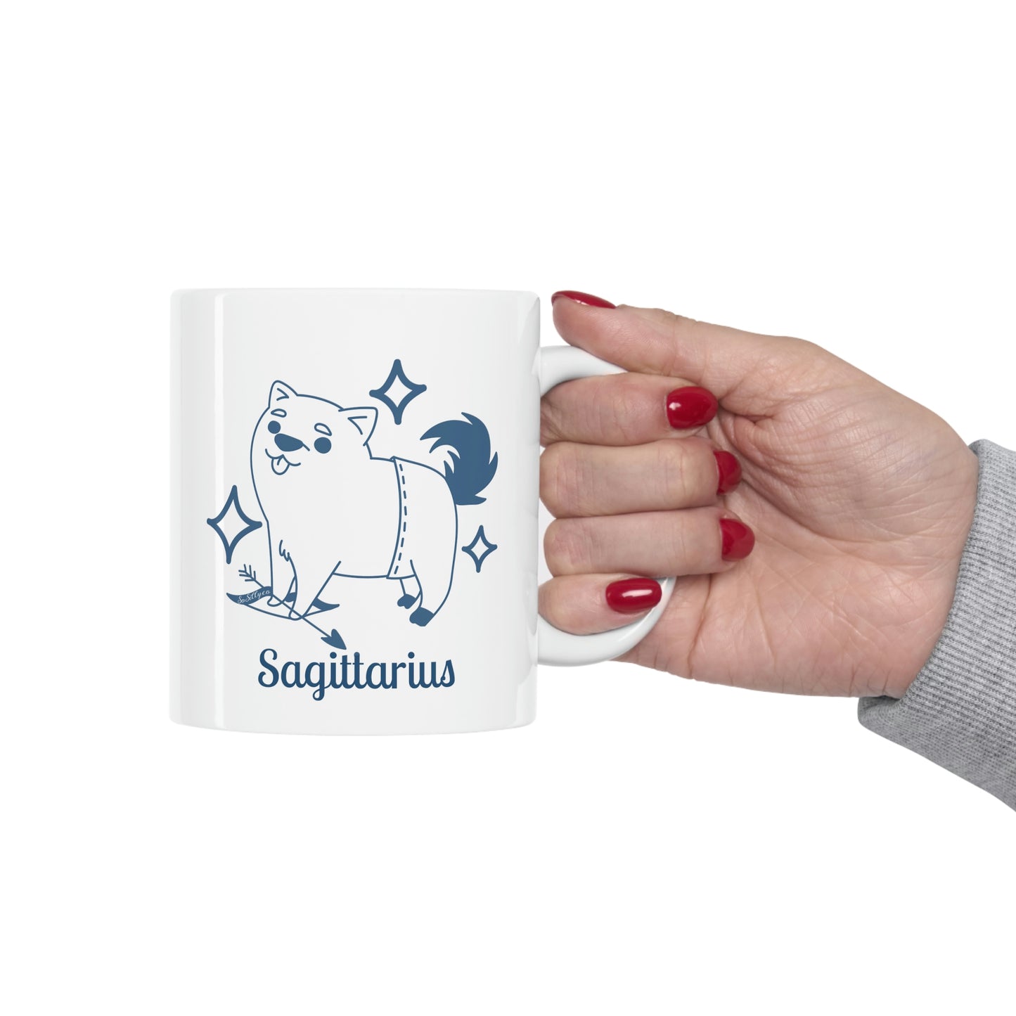 So Silly Astrology Dog | 11oz Ceramic Mug - Sagittarius
