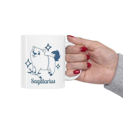 So Silly Astrology Dog | 11oz Ceramic Mug - Sagittarius