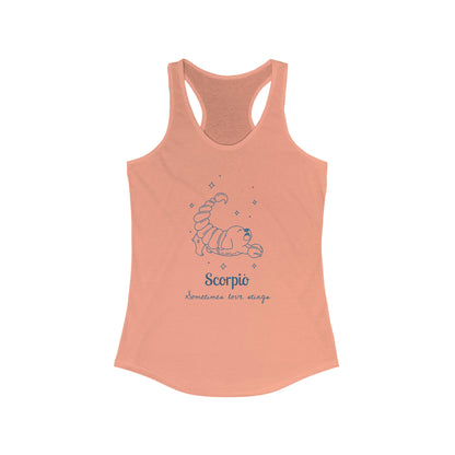 So Silly Astrology Dog | Women's Racerback Tank - Scorpio
