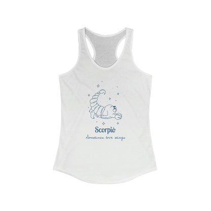 So Silly Astrology Dog | Women's Racerback Tank - Scorpio