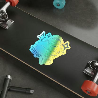 So Silly Astrology Dog | Holographic Die-cut Sticker - Virgo