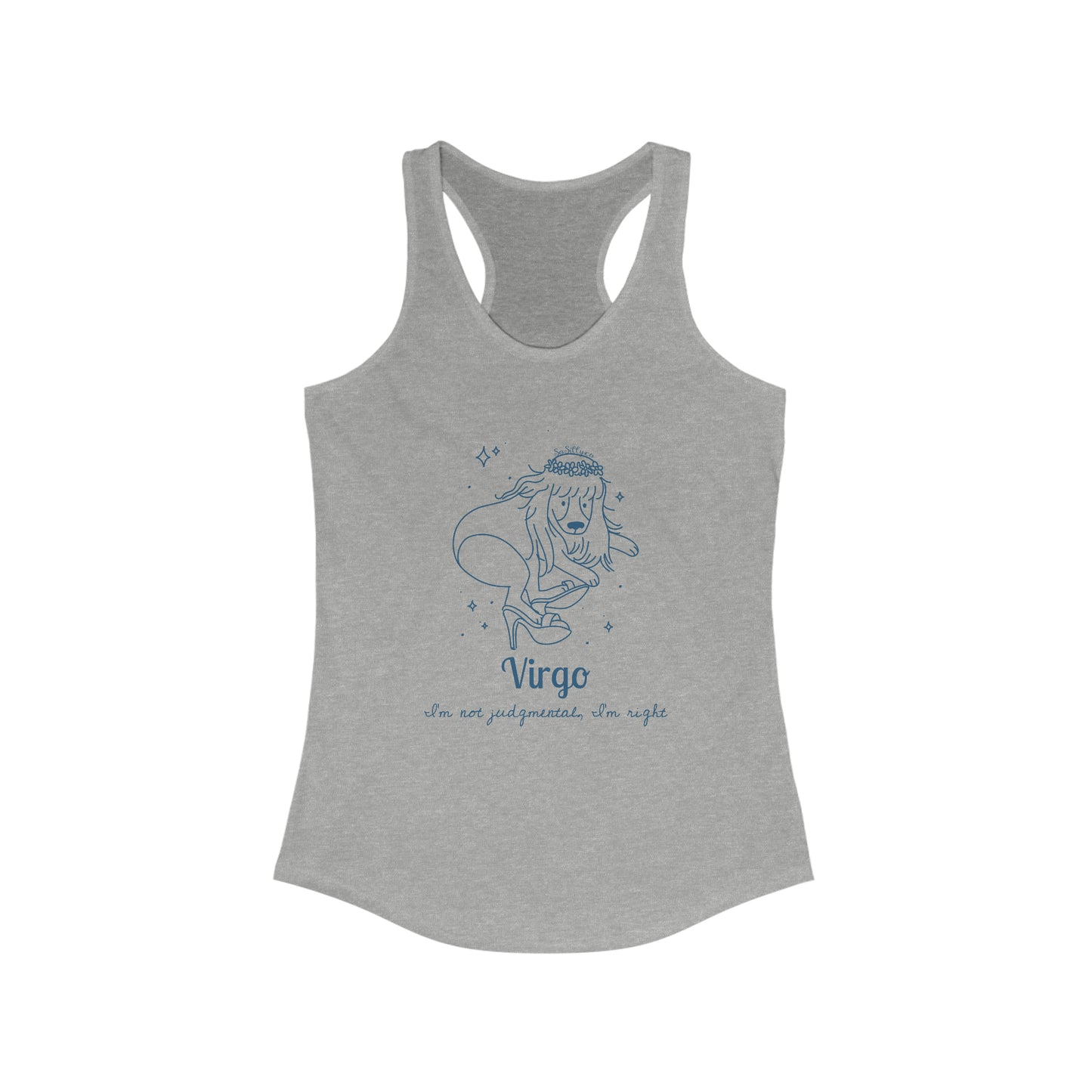 So Silly Astrology Dog | Women's Racerback Tank - Virgo