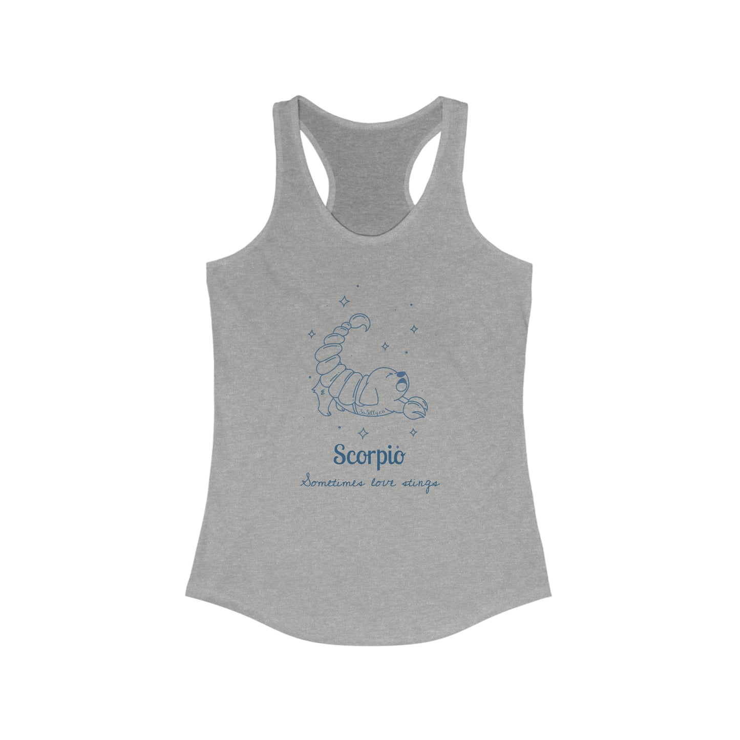 So Silly Astrology Dog | Women's Racerback Tank - Scorpio