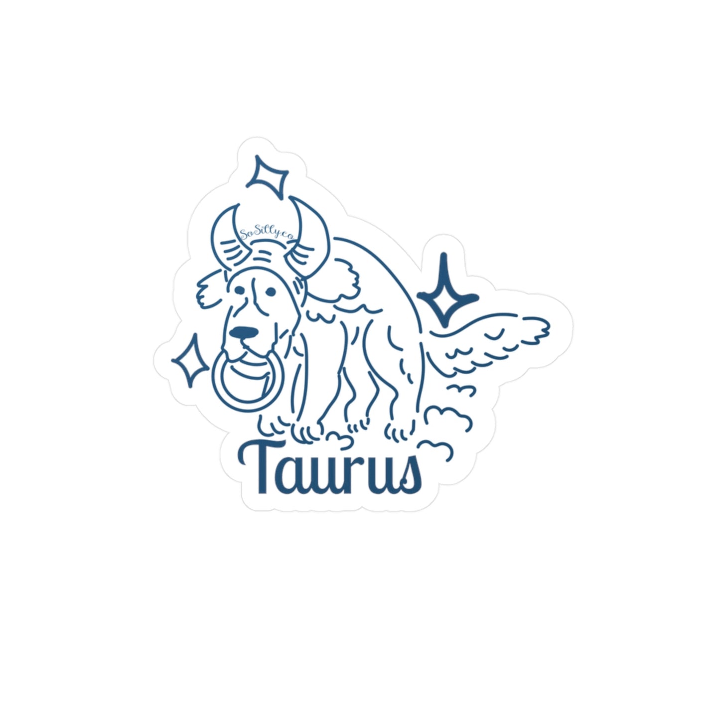 So Silly Astrology Dog | Vinyl Decal - Taurus
