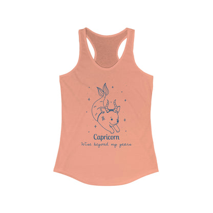 So Silly Astrology Dog | Women's Racerback Tank - Capricorn