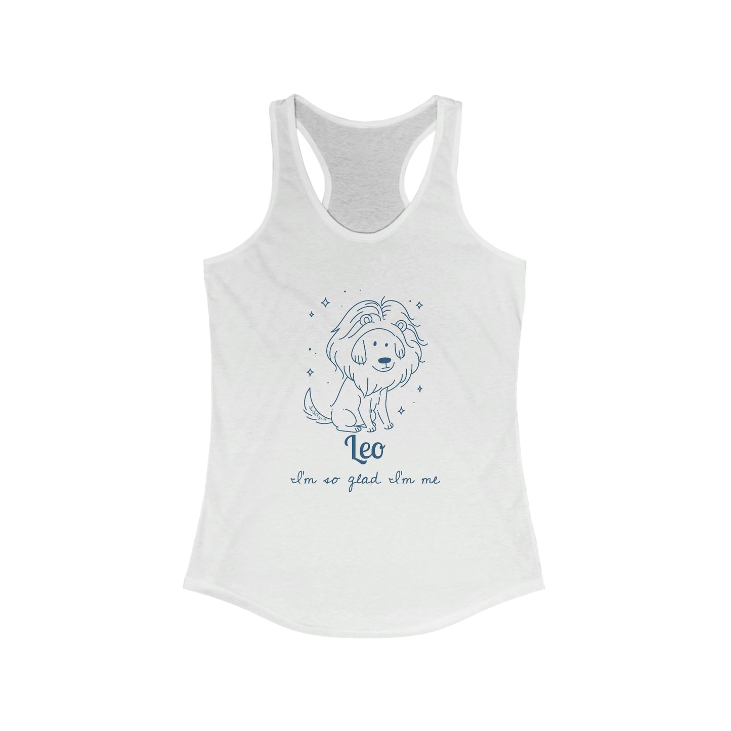 So Silly Astrology Dog | Women's Racerback Tank - Leo