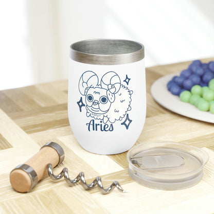 So Silly Astrology Dog | Chill Wine Tumbler - Aries
